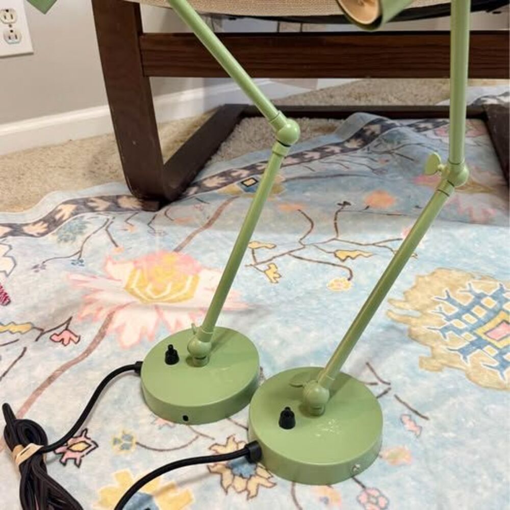 Green Lamps or Wall Sconce